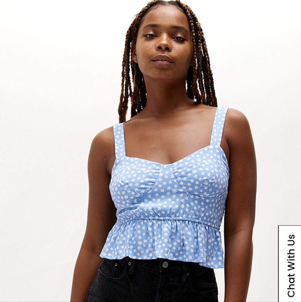 LA Hearts Corset Babydoll Top